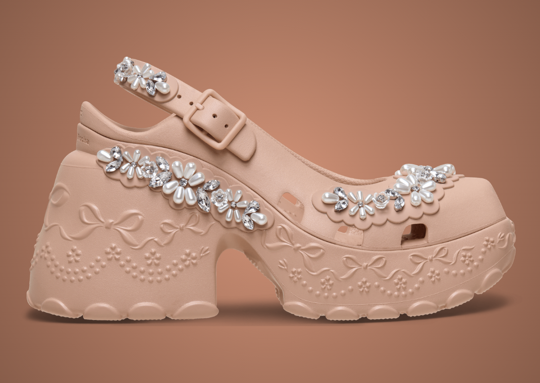 Simon Rocha x Crocs Ballerina Platform Pink Caramel - Lateral