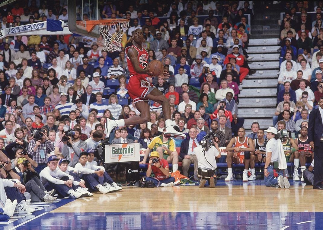 Michael Jordan Wearing The Air Jordan 2 OG