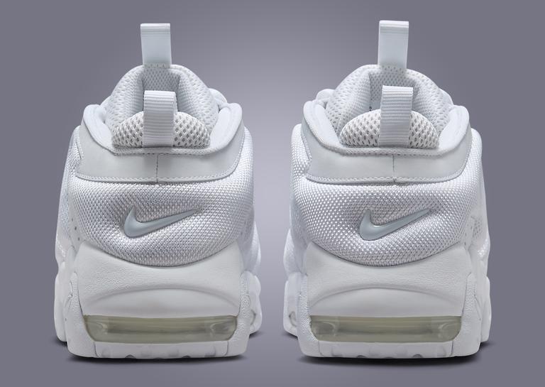 Nike Air More Uptempo Low White Heel