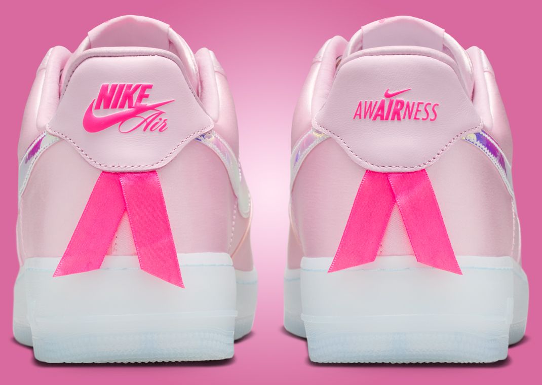 Nike Air Force 1 Low Luxe BCA Pink Foam Heel Detail
