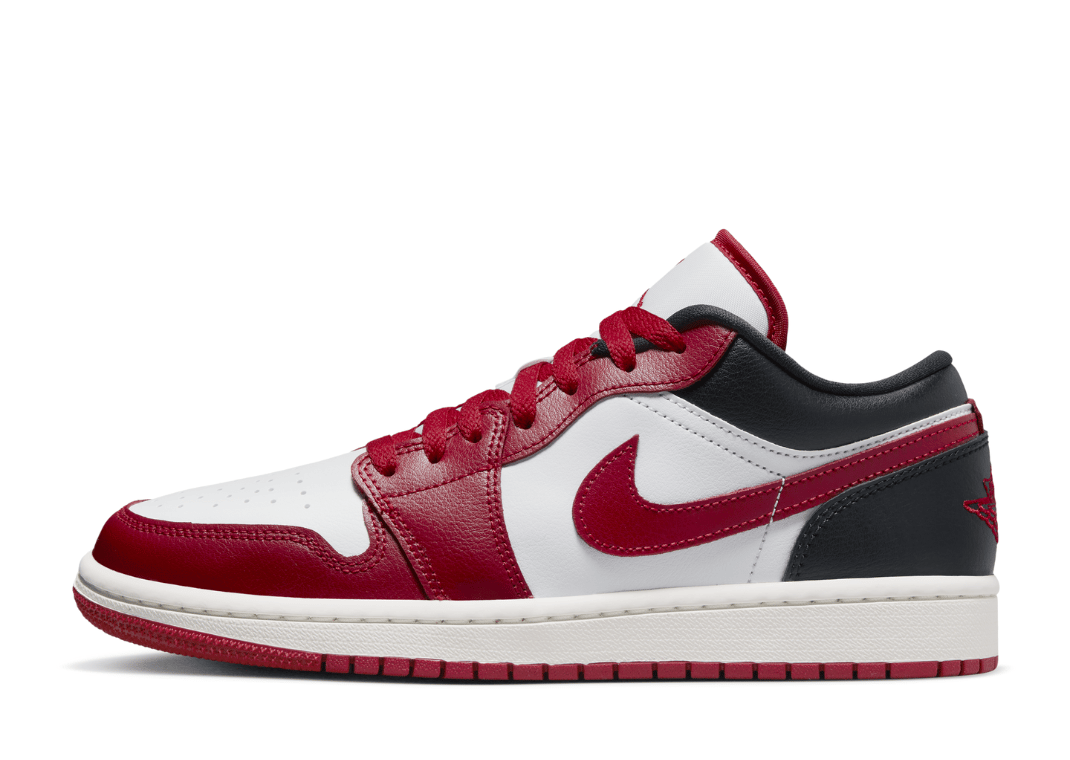 Air Jordan 1 Low White Black Gym Red (W)