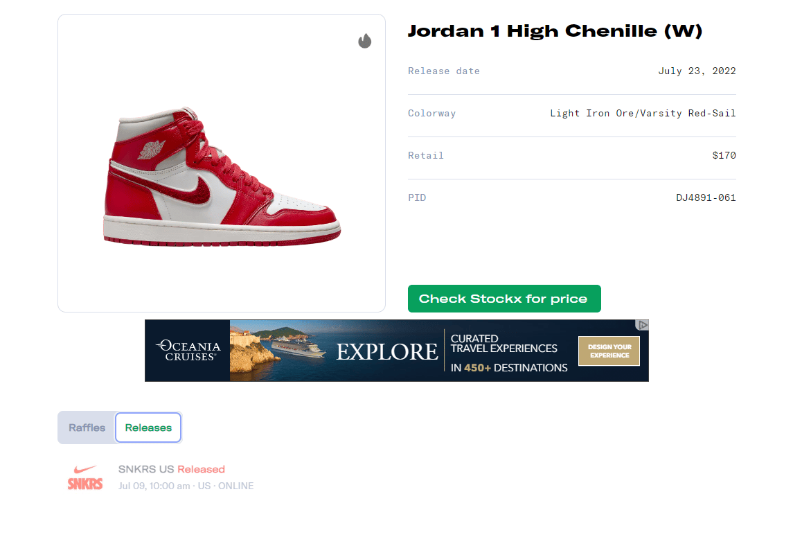 Air Jordan 1 High OG Chenille (W) Release Guide