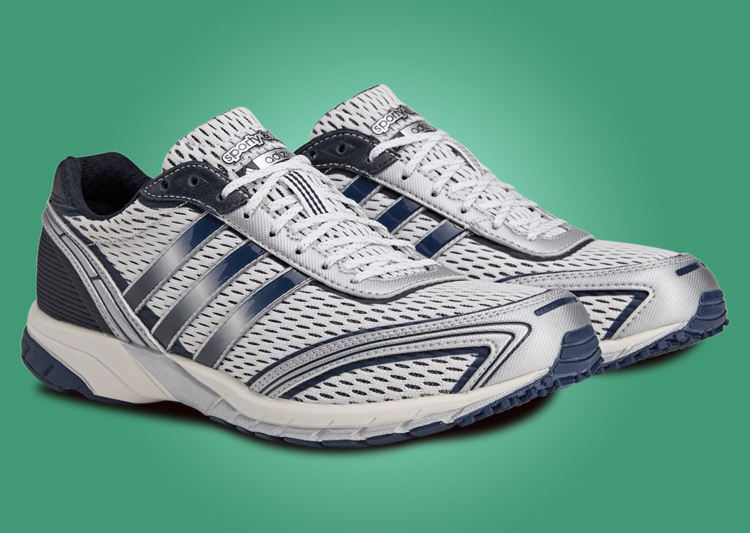 Sporty & Rich x adidas Adizero Adios Cloud White Collegiate Navy Angle