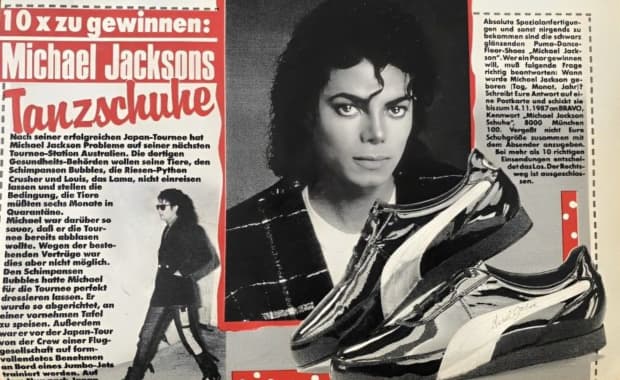Michael Jackson in the German magazine Bravo