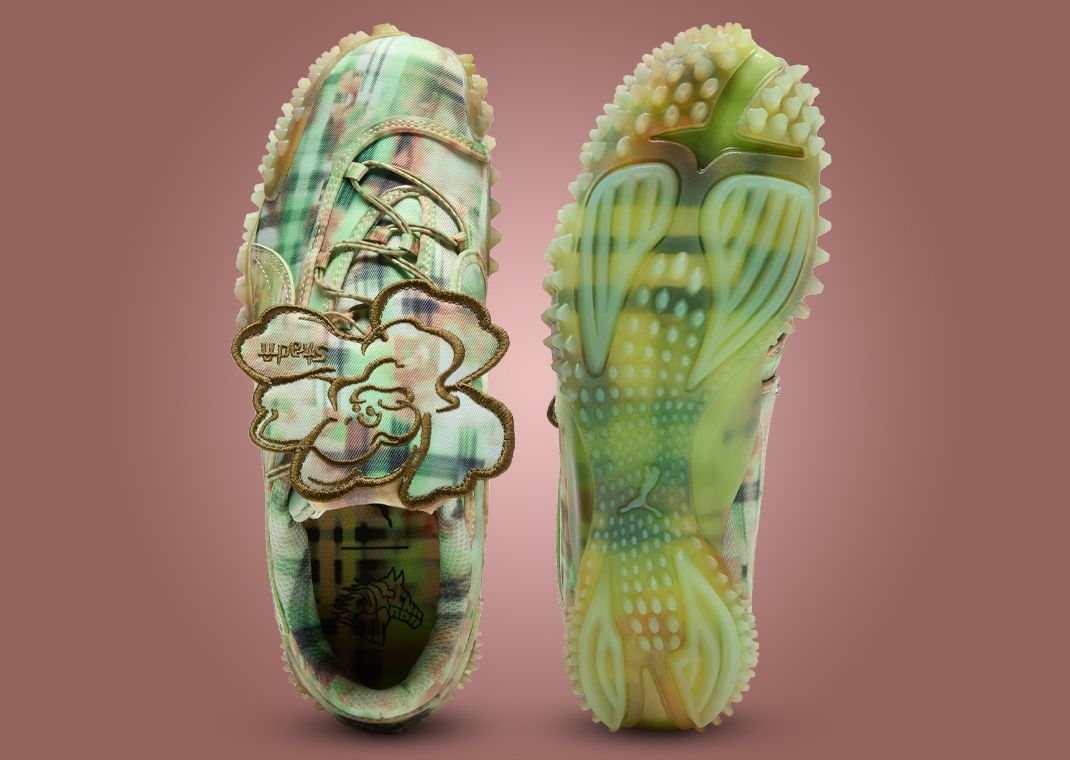 Collina Strada x Puma Mostro All-Over Print Fizzy Apple Top and Outsole