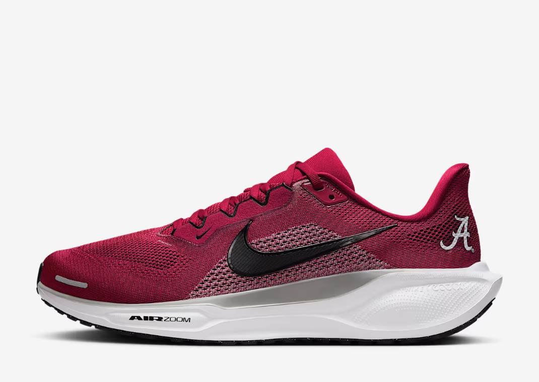 NCAA x Nike Pegasus 41 University of Alabama Side View