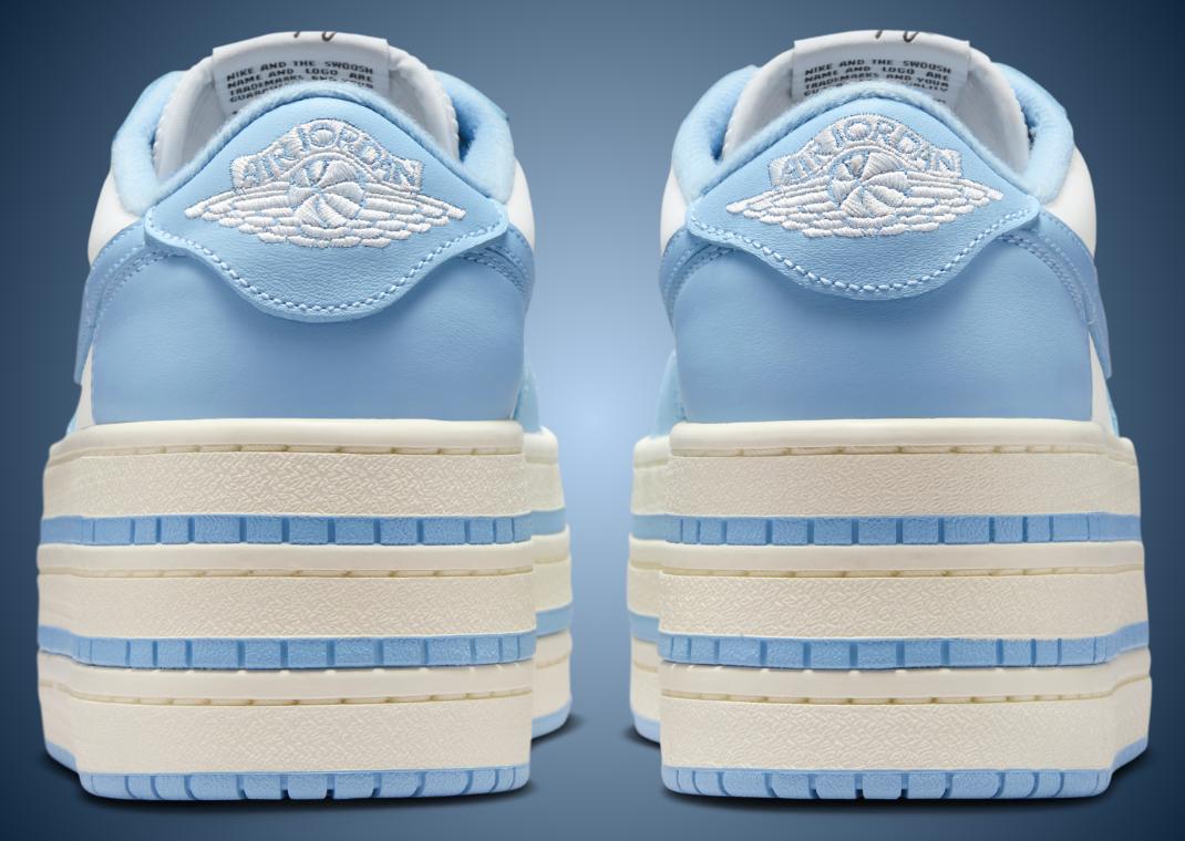 Air Jordan 1 Low Triple Stack UNC (W) - Back