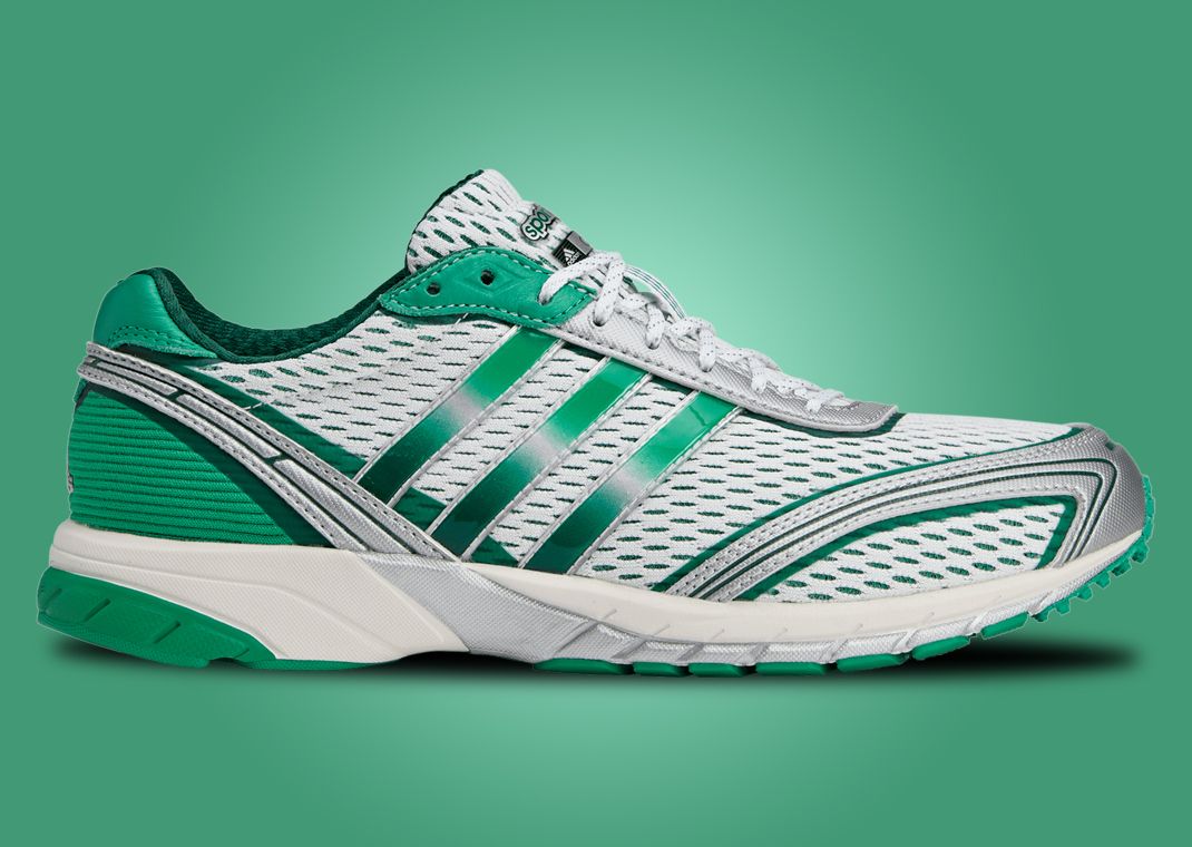 Sporty & Rich x adidas Adizero Adios Cloud White Court Green Lateral