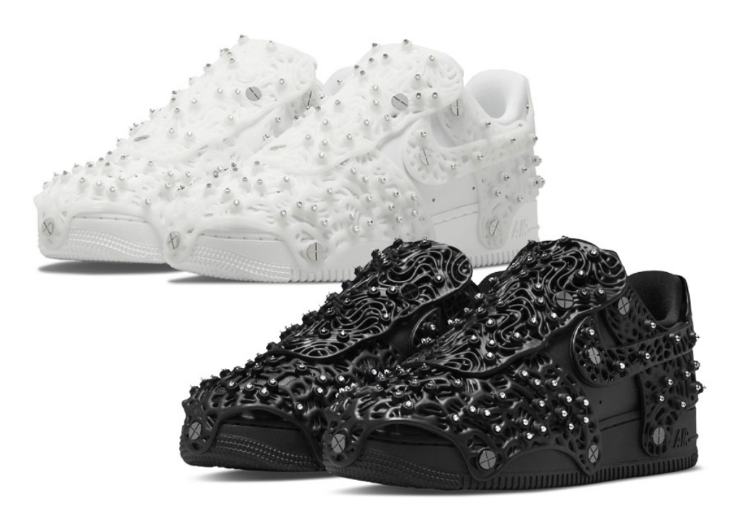 Swarovski x Women's Nike Air Force 1 LXX White and Black