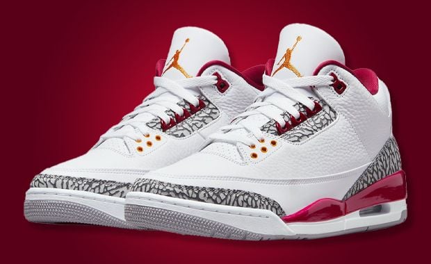 Air Jordan 3 Retro cheapest cardinal red 7 y new