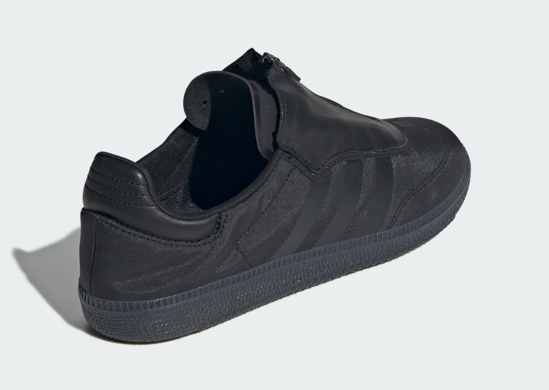 adidas Samba Decon Zipper Core Black Heel Angle