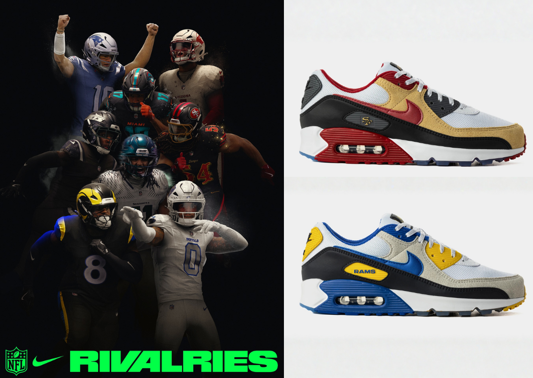 NFL x Nike Air Max 90 Rivals Pack