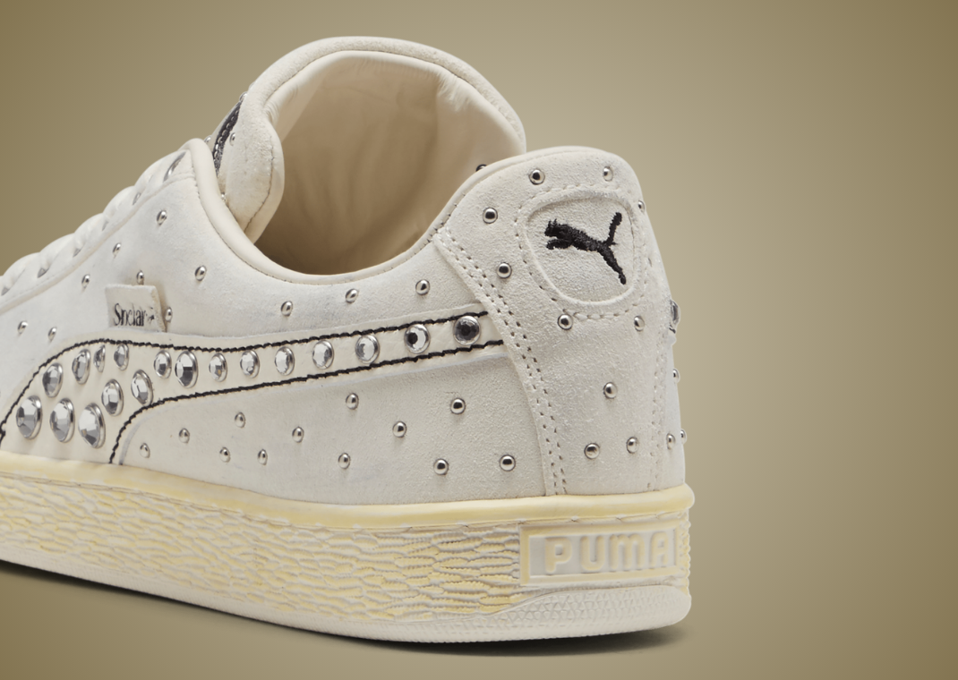 Sinclair x Puma Suede White - Heel Angle