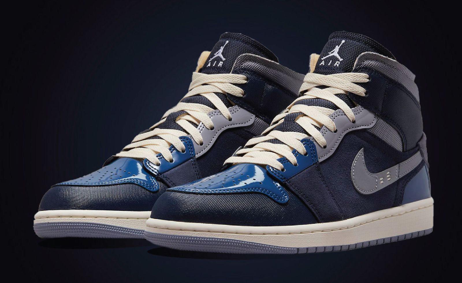 The Air Jordan 1 Mid SE Craft Gets The Obsidian Treatment