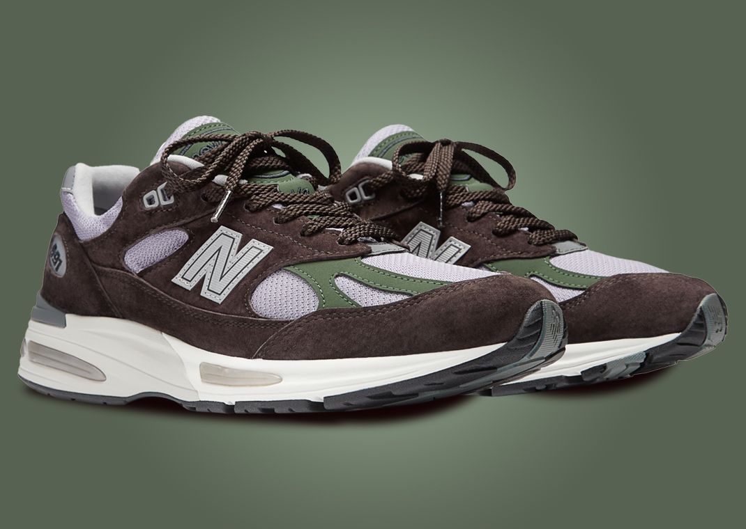 New Balance 991v2 Made in UK Essentially Offbeat Licorice Angle