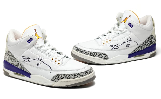 JOOPITER is Auctioning a Game-Worn Pair of Kobe Bryant’s Air Jordan 3 PEs