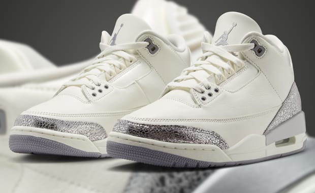 Where to Buy the Women's Air Jordan 3 Retro Sail Metallic Silver