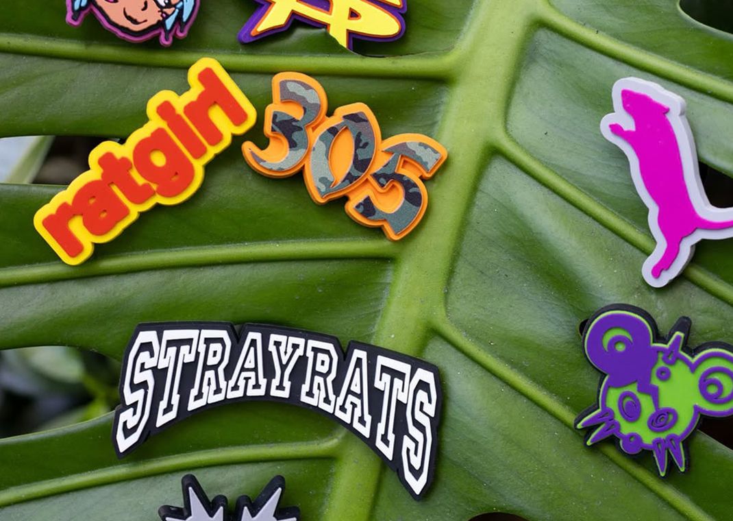 Stray Rats x Crocs Classic Clog Ultraviolet Jibbitz