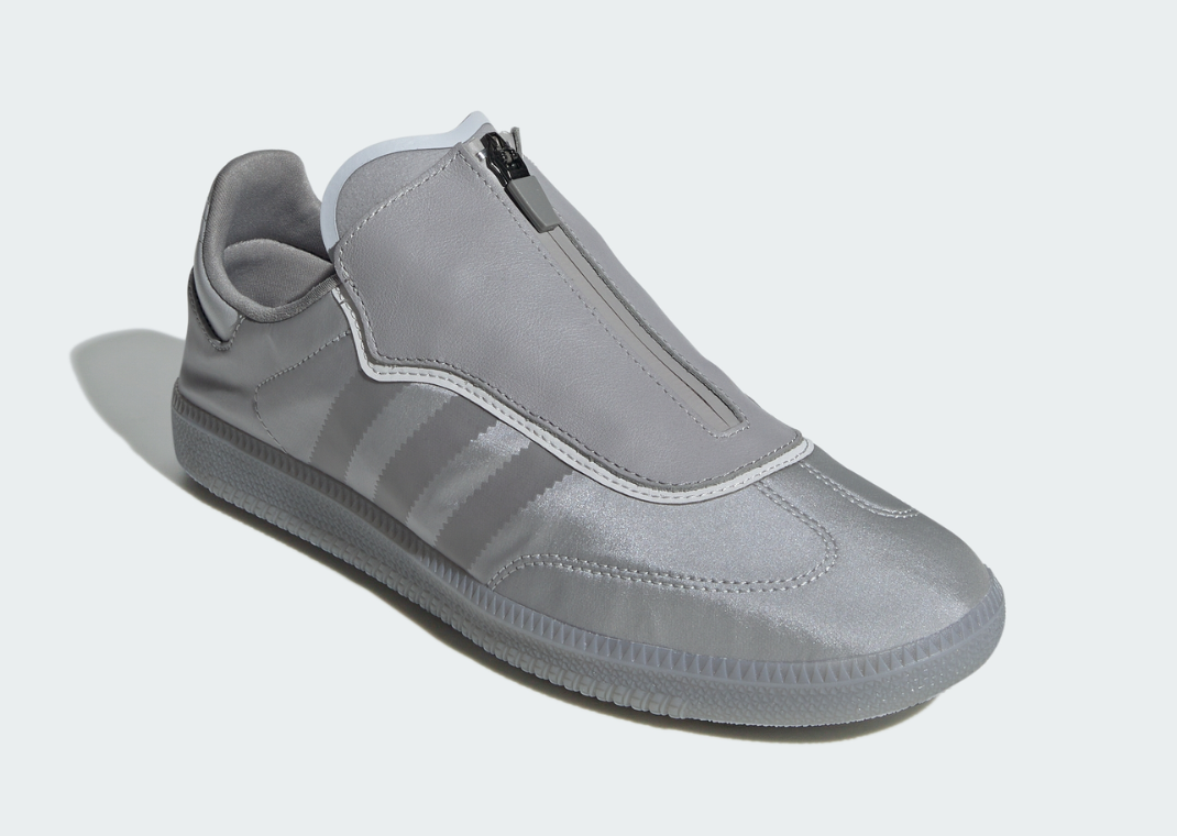adidas Samba Decon Zipper Metallic Grey Angle