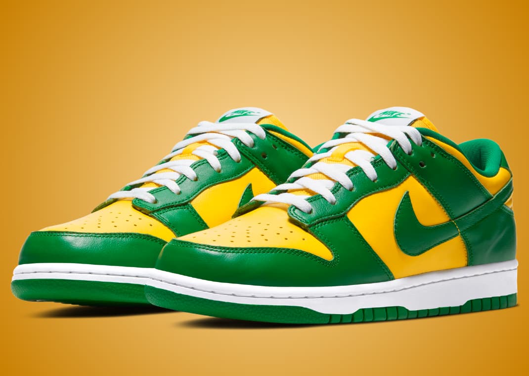 靴 Nike Dunk Low SP Brazil GREEN The Classic Green and Yellow Brazil Nike Dunk Low is Getting