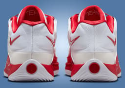 Nike KD 18 TB White University Red Heel