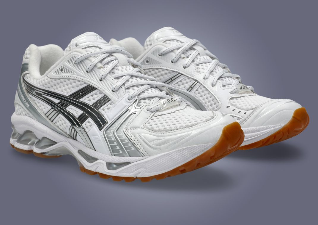 A.P.C. x Asics Gel-Kayano 14 White Gum Angle