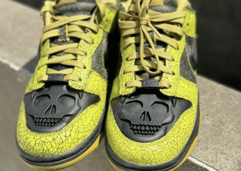 Nike Dunk Low Halloween Skull Toe