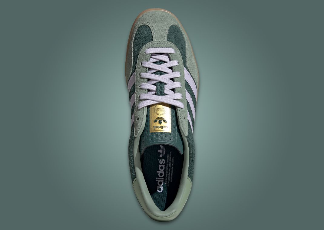 The adidas Gazelle Indoor Mineral Green Silver Dawn Releases