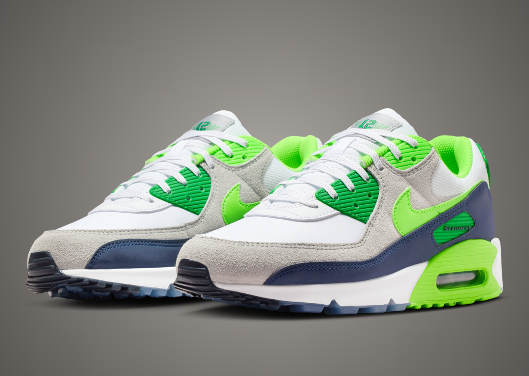 NFL x Nike Air Max 90 Seahawks Angle