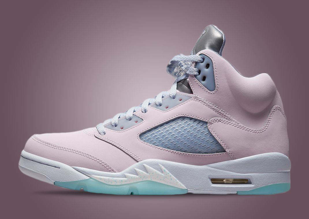 jordan 5 pink and blue
