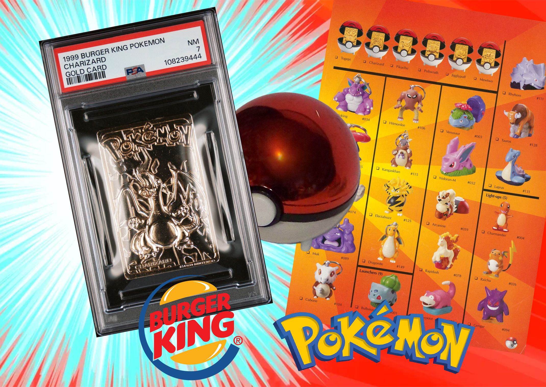 1999 Pokémon x Burger King Gold Cards