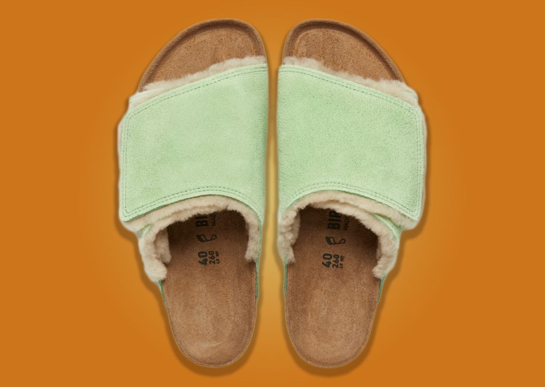 Stussy x Birkenstock Cozy Solana Sandal Washed Green Top