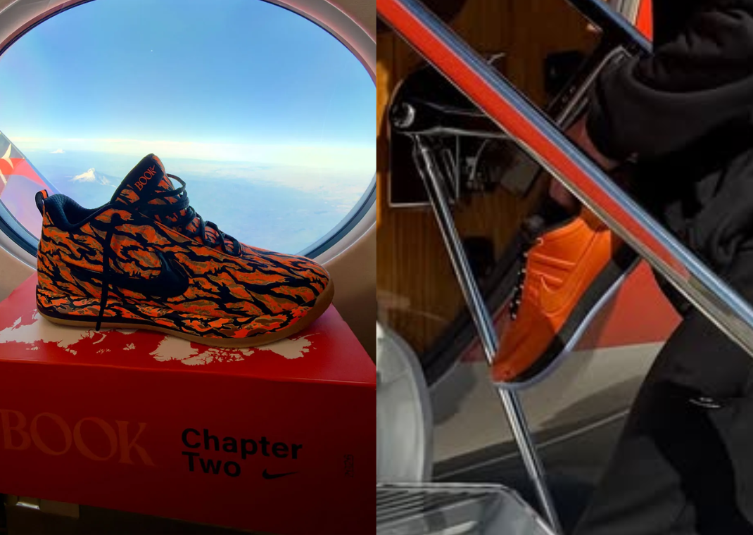 Nike Book 2 Tiger Camo & Foamposite PEs