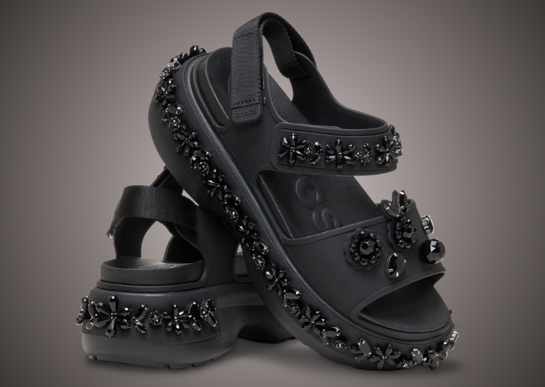 Simon Rocha x Crocs Soho Sandal Black - Angle