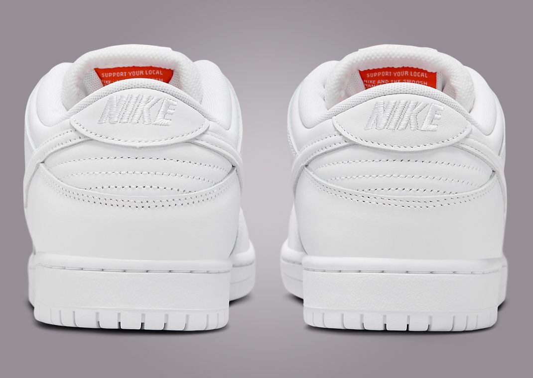 The Nike SB Dunk Low ISO Triple White Releases July 2024