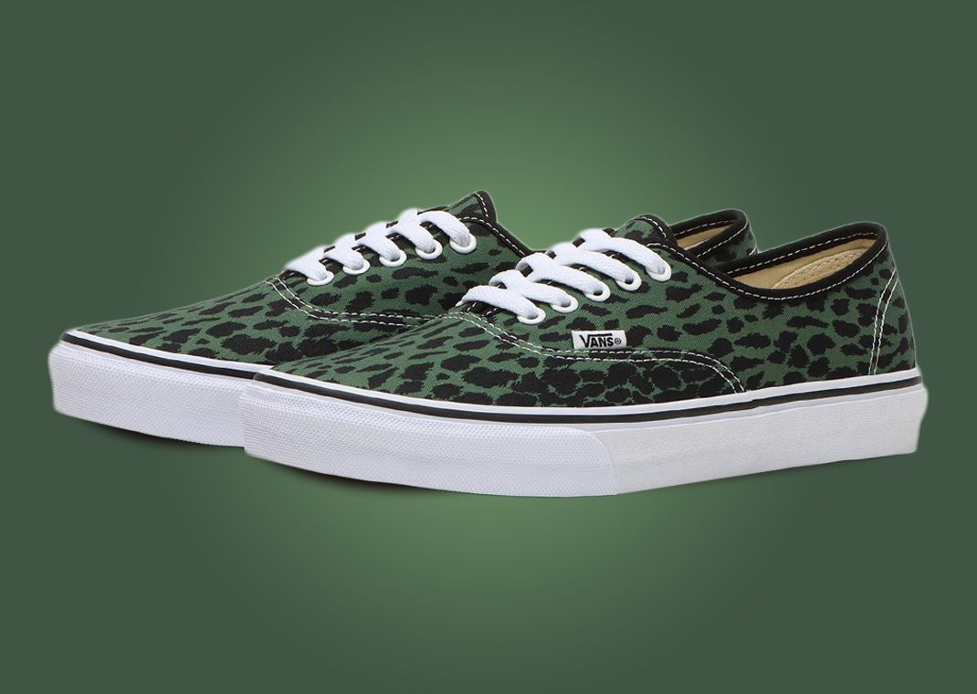 Wacko Maria x Vans V44 Authentic Leopard Green Angle