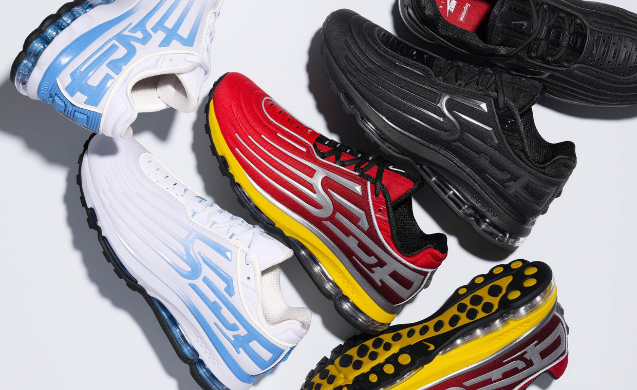 Supreme and Nike are Dropping the Air Max 2001 Air Ecstasy in Three Colorways This Week