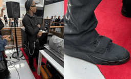 Travis Scott Steps Out in a Triple Black Jordan Jumpman Jack at Virgil Abloh Exhibit