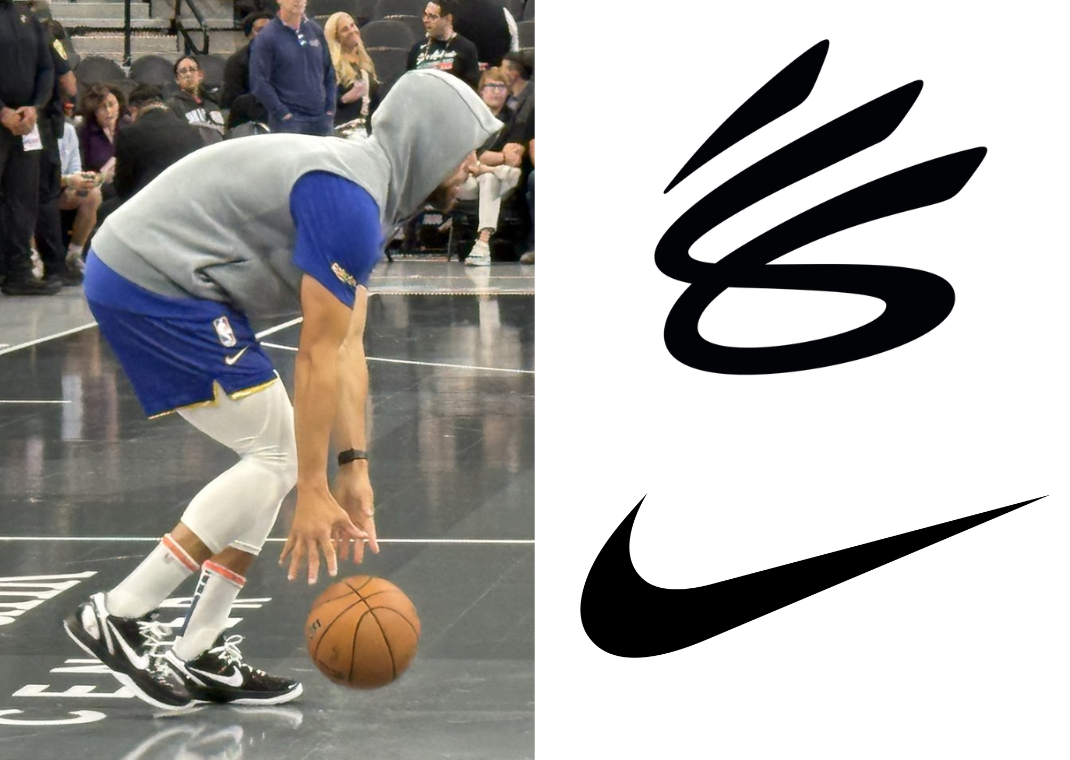 Steph Curry wearing the Nike Kobe 6 Protro Mambacita