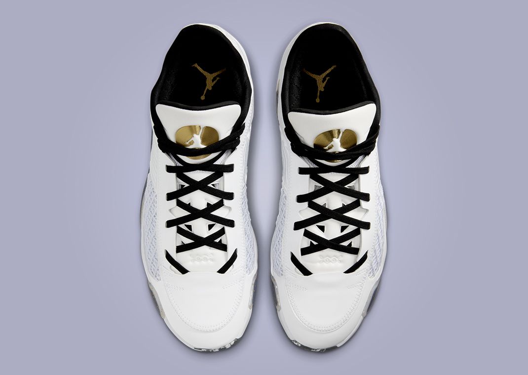 Air Jordan 38 Low White Metallic Gold Top