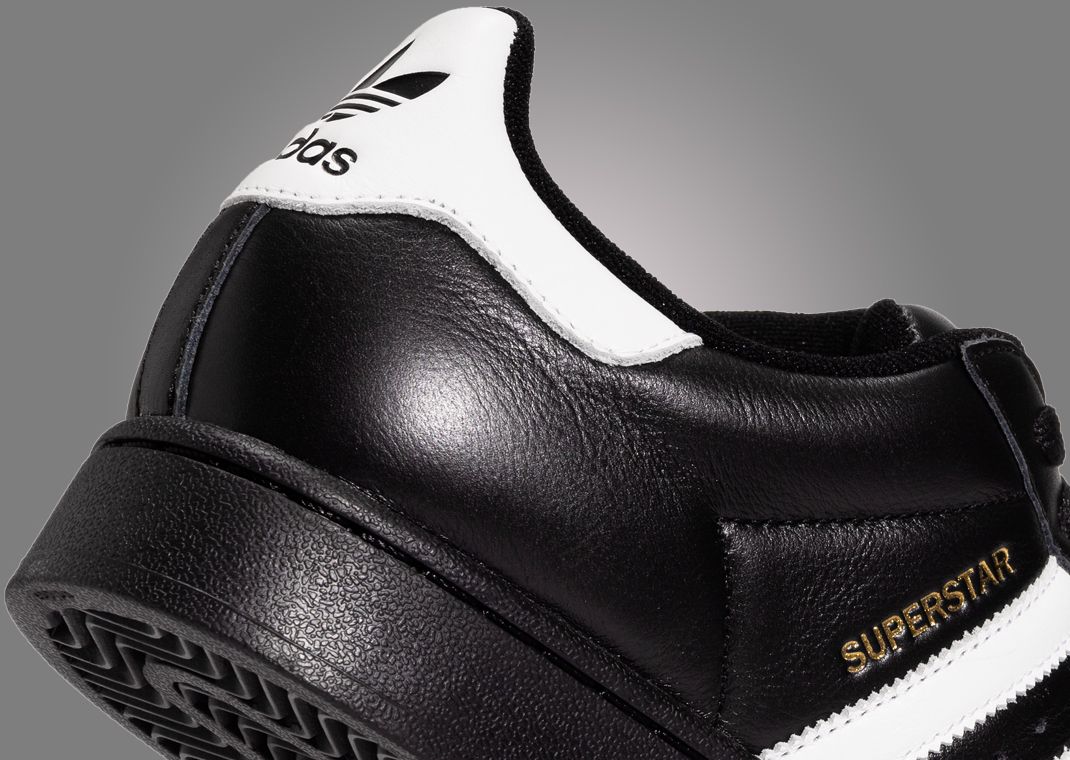 BEAMS x adidas Superstar Black White Heel Detail