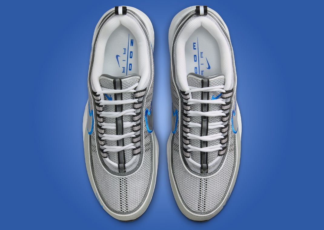★ナイキ★Air Zoom Spiridon★llic Silver & Signal Blue Air Zoom Spiridon 'Metallic Silver and Signal Blue' (HF9117