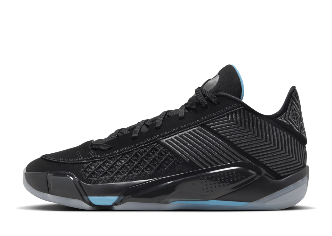 Air Jordan 38 Low Black Particle Grey Lateral