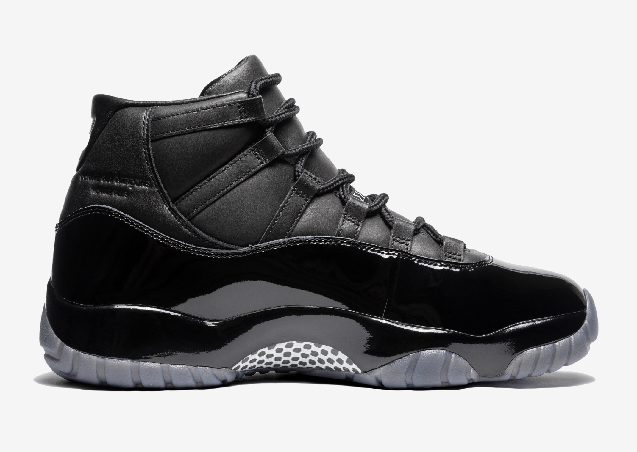 COMME des GARÇONS Homme Plus x Air Jordan 11 Retro Black Medial