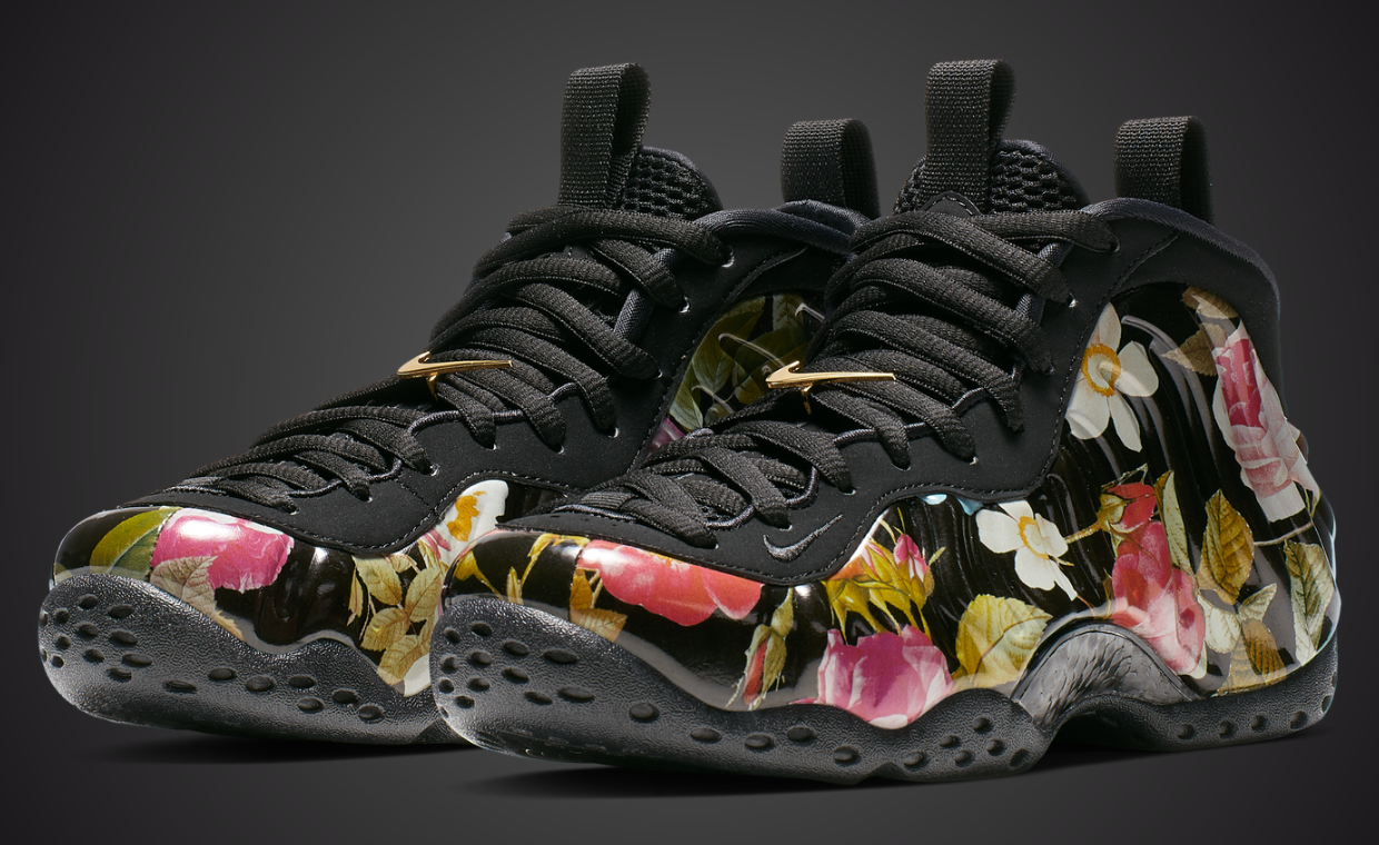 Nike’s Foamposite Retro Push Continues in Floral Print for the Holidays