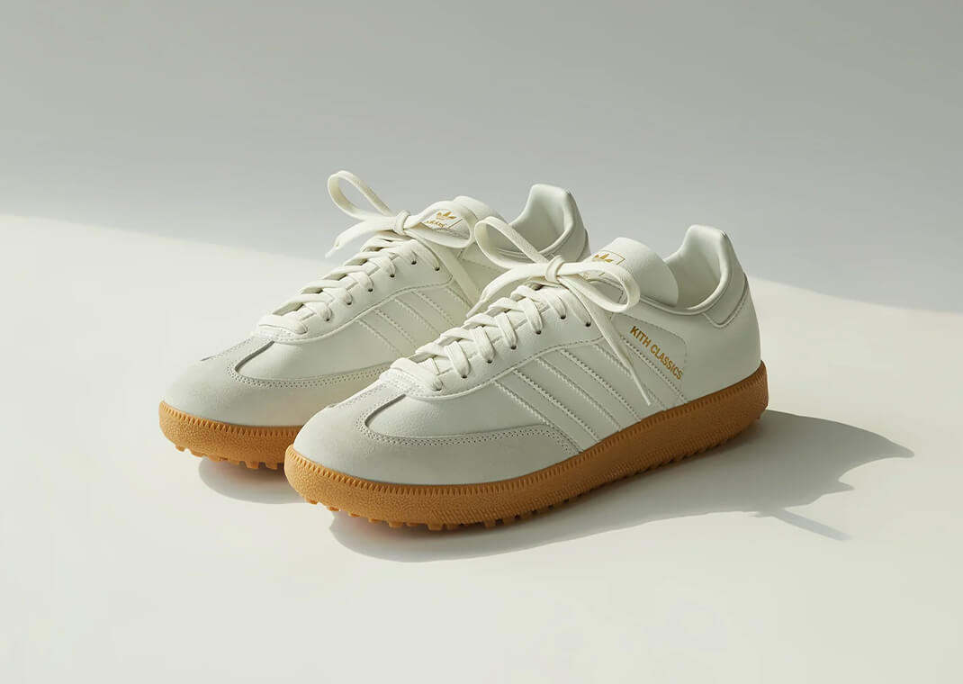 The Kith x adidas Samba Golf Pack Releases August 7