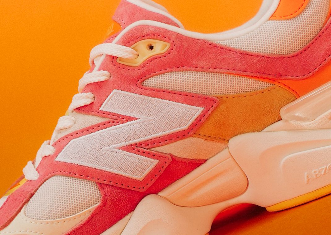 New Balance 9060 Clementine True Red Detail