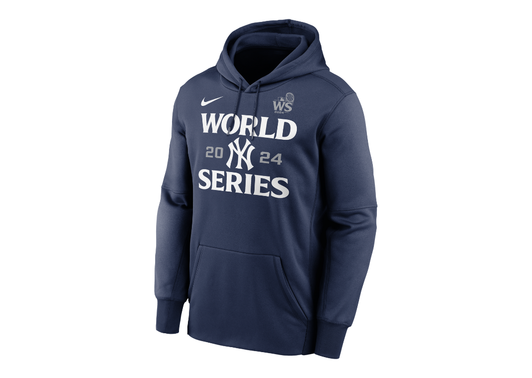 New York Yankees 2024 World Series Authentic Collection Men’s Nike Therma MLB Pullover Hoodie