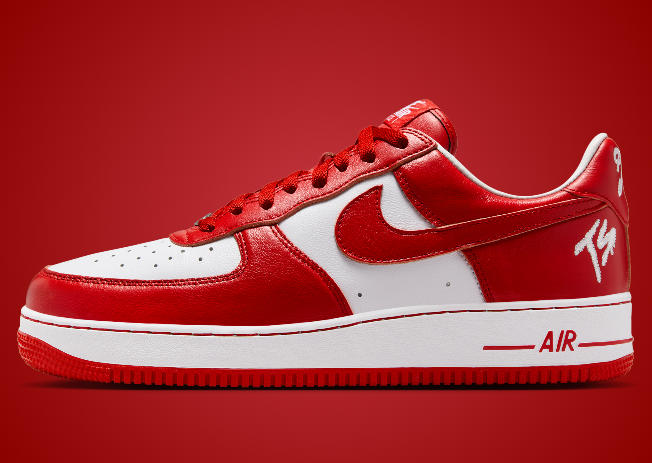 Terror Squad x Nike Air Force 1 Low Red Release - Lateral