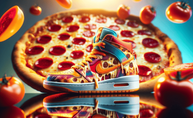 Pizza Themed Sneakers